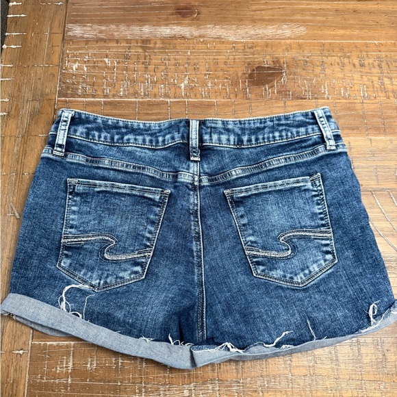 Silver Jeans Blue Distressed Jean Shorts - Picture 4 of 4